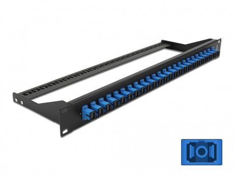 Delock 43380 19″ Fibre Patch Panel 24 Port Sc Simplex Blue