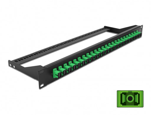 Delock 43381 19″ Fibre Patch Panel 24 Port Sc Simplex Green