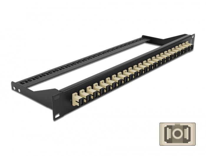 Delock 43382 19″ Fibre Patch Panel 24 Port Sc Simplex Beige