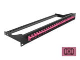 Delock 43384 19″ Fibre Patch Panel 24 Port Sc Simplex Violet