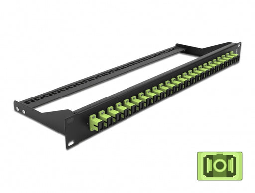 Delock 43385 19″ Fibre Patch Panel 24 Port Sc Simplex Limegreen