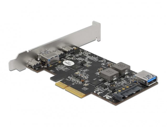 Delock 90060 Pci Express X4 Card To 3 X Usb Type-C + 2 X Usb Type-A