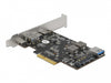 Delock 90060 Pci Express X4 Card To 3 X Usb Type-C + 2 X Usb Type-A