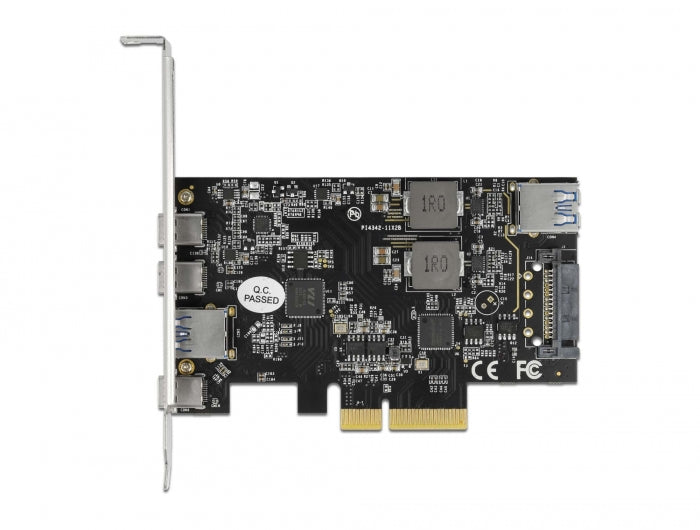 Delock 90060 Pci Express X4 Card To 3 X Usb Type-C + 2 X Usb Type-A