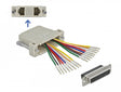 Delock 66834 D-Sub 25 Pin Crimp Female To 2 X Rj45 Female