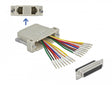 Delock 66836 D-Sub Hd 44 Pin Crimp Female To 2 X Rj45 Female