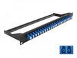 Delock 43386 19″ Fibre Patch Panel 24 Port Lc Duplex Blue