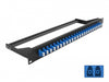 Delock 43386 19″ Fibre Patch Panel 24 Port Lc Duplex Blue