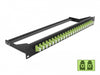 Delock 43391 19″ Fibre Patch Panel 24 Port Lc Duplex Limegreen