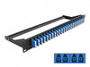 Delock 43398 19″ Fibre Patch Panel 24 Port Lc Quad Blue