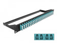 Delock 43401 19″ Fibre Patch Panel 24 Port Lc Quad Aqua