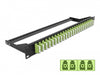 Delock 43404 19″ Fibre Patch Panel 24 Port Lc Quad Limegreen