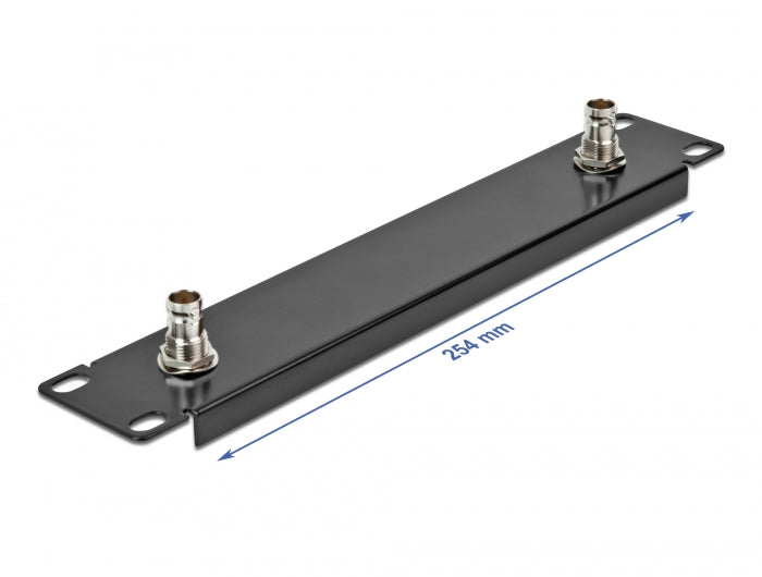 Delock 66851 10″ Panel With 2 X Bnc Jack 1U Black