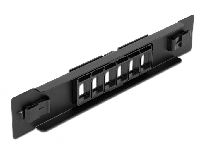 Delock 66819 10″ Keystone Patch Panel 6 Port Tool Free