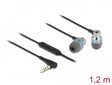 Delock 27183 In-Ear Headphones With 4 Pin 3.5 Mm Stereo Jack Plug