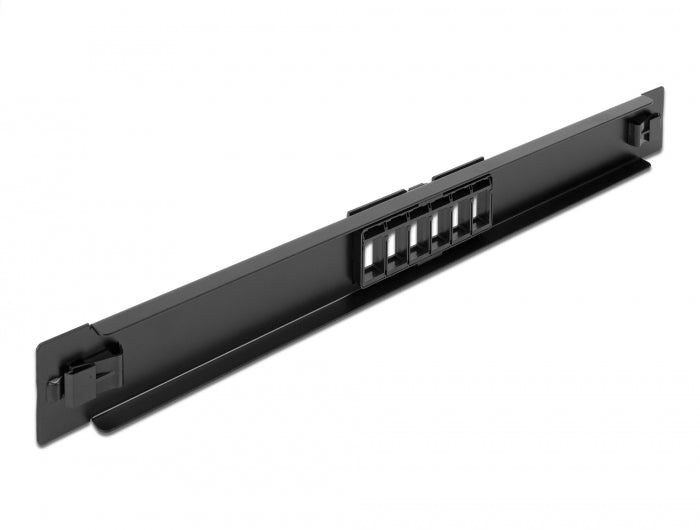 Delock 66820 19″ Keystone Patch Panel 6 Port Tool Free