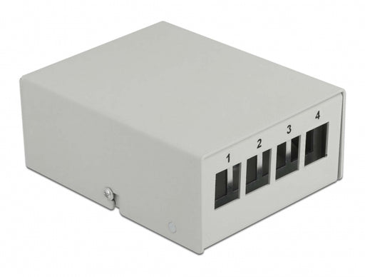 Delock 43407 Keystone Patch Panel 4 Port Grey