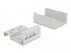 Delock 43407 Keystone Patch Panel 4 Port Grey