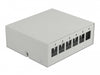 Delock 43410 Keystone Patch Panel 6 Port Grey