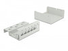 Delock 43410 Keystone Patch Panel 6 Port Grey