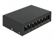 Delock 43413 Keystone Patch Panel 8 Port Black