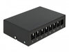 Delock 43413 Keystone Patch Panel 8 Port Black