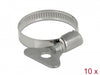 Delock 19579 Butterfly Hose Clamp 25 - 40 Mm 10 Pieces Metal