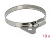 Delock 19583 Butterfly Hose Clamp 50 - 70 Mm 10 Pieces Metal