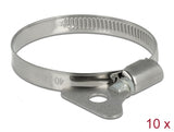 Delock 19581 Butterfly Hose Clamp 40 - 60 Mm 10 Pieces Metal