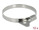 Delock 19585 Butterfly Hose Clamp 60 - 80 Mm 10 Pieces Metal