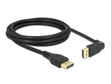 Delock 87150 Displayport Cable Male Straight To Male 90° Upwards Angled