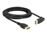 Delock 87151 Displayport Cable Male Straight To Male 90° Upwards Angled