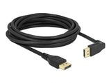 Delock 87827 Displayport 1.2 Cable Male Straight To Male 90° Upwards Angled