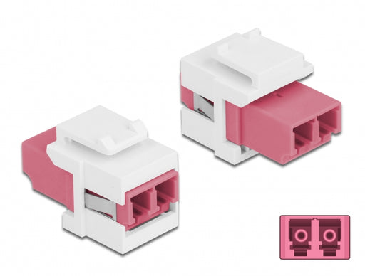 Delock 86818 Keystone Module Lc Duplex Female To Lc Duplex Female