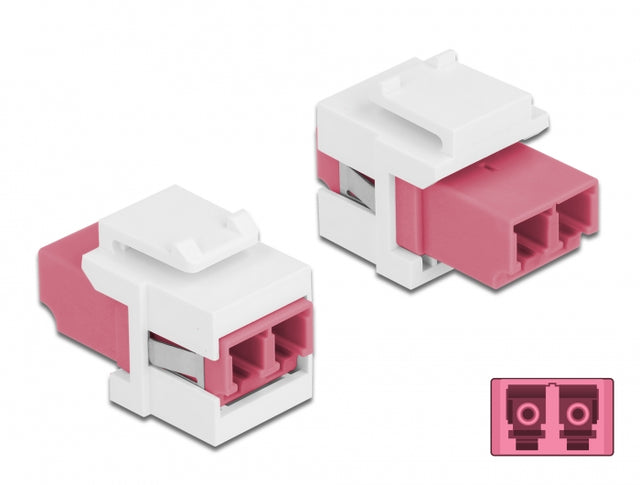 Delock 86818 Keystone Module Lc Duplex Female To Lc Duplex Female