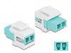 Delock 86817 Keystone Module Lc Duplex Female To Lc Duplex Female Aqua / White