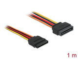 Delock 60133 Extension Cable Power Sata 15 Pin Male > Sata 15 Pin Female 100 Cm