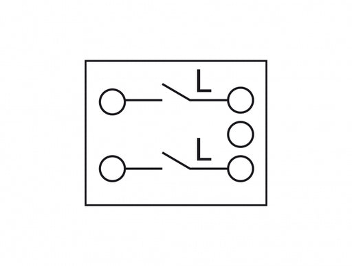 Delock 81360 Easy 45 1-Gang Switch 2-Pole 1-Way 45 X 45 Mm, White