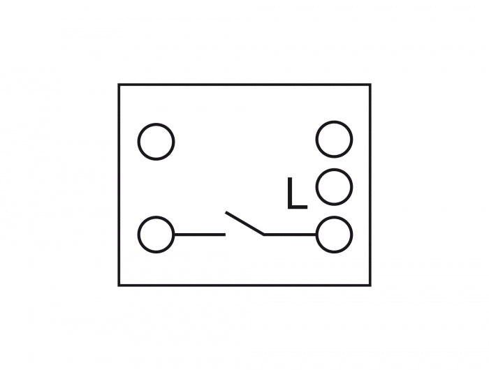 Delock 81359 Easy 45 1-Gang Switch 1-Pole 1-Way 45 X 45 Mm, White