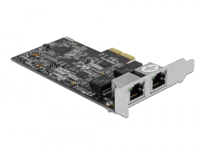 Delock 89530 Pci Express X2 Card To 2 X Rj45 2.5 Gigabit Lan Rtl8125