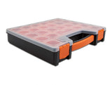 Delock 18420 Sorting Box With 14 Compartments 312 X 272 X 60 Mm Orange / Black