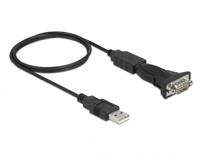 Delock 61506 Adapter Usb 2.0 Type-A To 1 X Serial Rs-232 D-Sub 9 Pin Male