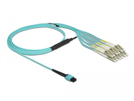 Delock 84872 Optical Fiber Cable Mpo Female To 12 X Lc Duplex Male