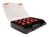 Delock 18418 Sorting Box With 17 Compartments 320 X 255 X 60 Mm Orange / Black