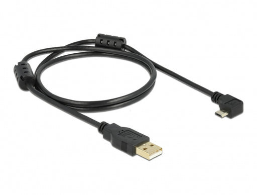 Delock 83147 Cable Usb-A Male > Usb Micro-B Male Angled 90° Left / Right