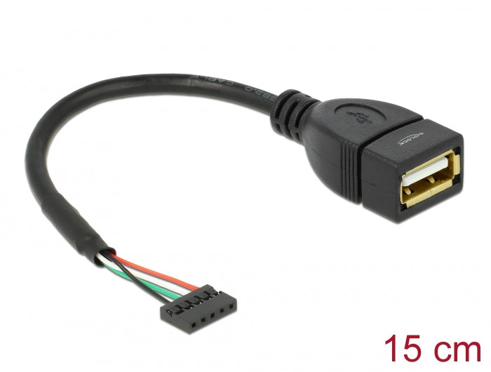 Delock 84831 Cable Usb 2.0 Pin Header Female 2.00 Mm 5 Pin