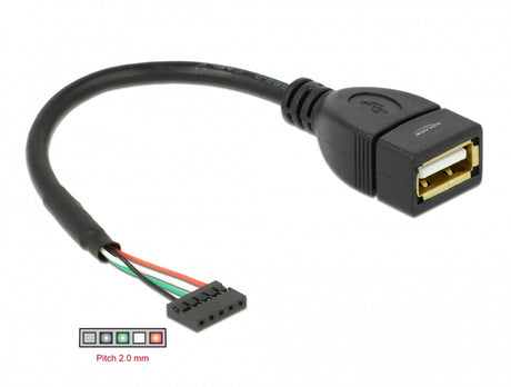 Delock 84831 Cable Usb 2.0 Pin Header Female 2.00 Mm 5 Pin