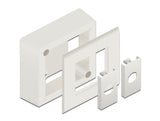 Delock 81332 Easy 45 Surface-Mounted Housing 82 X 82 Mm, White