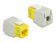 Delock 86345 Keystone Module Rj45 Jack > Lsa Cat.6 Utp Yellow