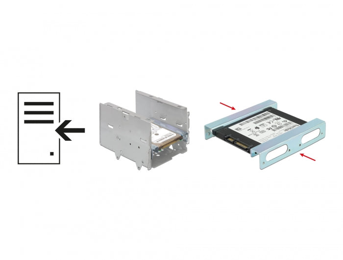 Delock 18282 Installation Kit 2.5″ To 3.5″
